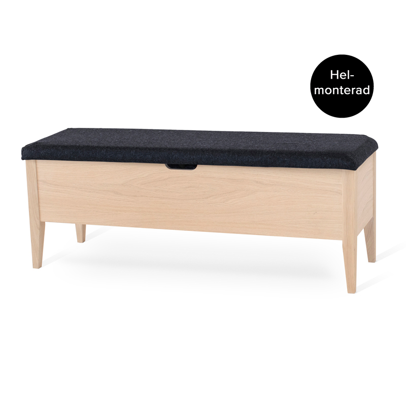 KLINTE Bänk 120 vitoljad ek